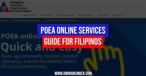 agency verification tool|List of POEA Online Services for Filipinos – POEA .